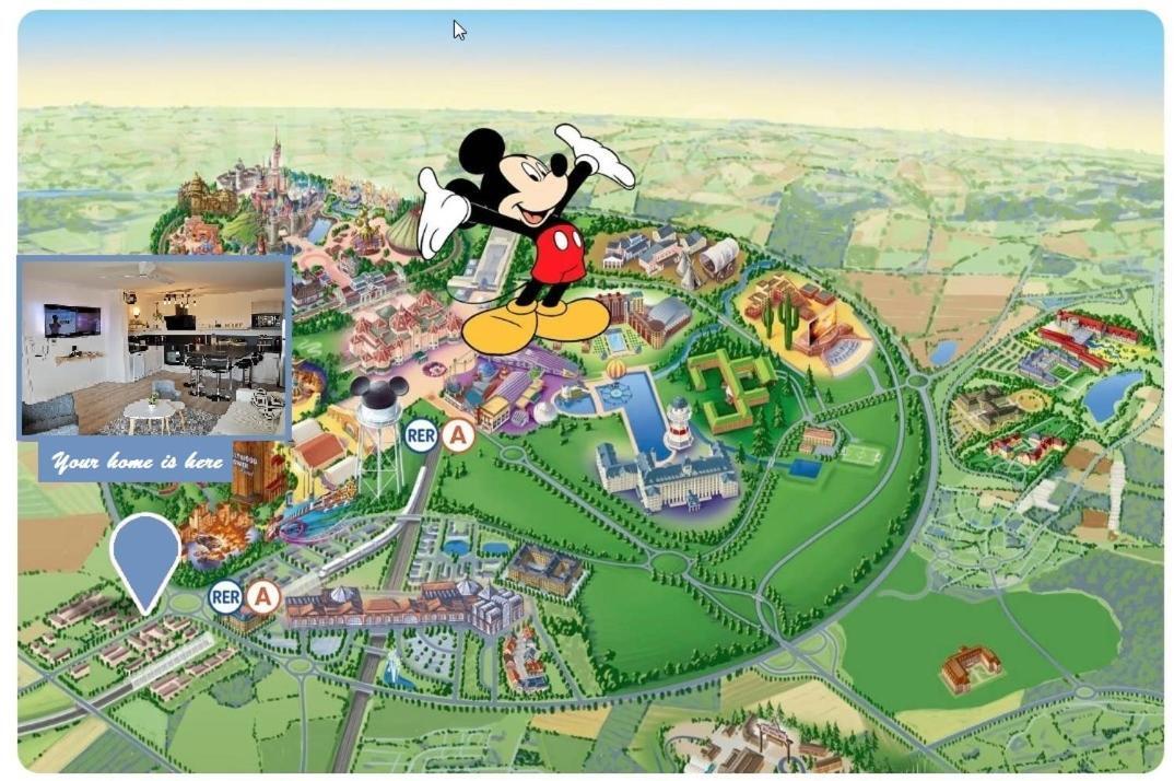 Myhomezen Montevrain Disneyland Val D'Europe - 3D Playstation 4 Eksteriør billede